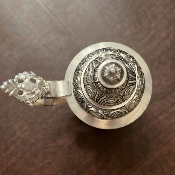 Vintage Gerz Tyrolean Tankard Limited Edition Pewter Lidded German Beer Stein - Picture 4 of 8